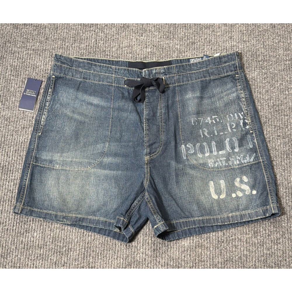 Polo Ralph Lauren Regatta Men’s Size XXL Shorts Classic Fit Naval Blue Denim NEW